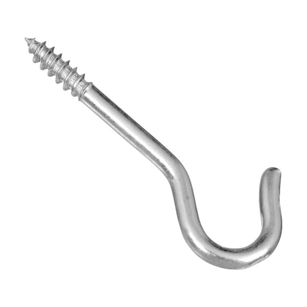 National Hardware National Hardware Zinc-Plated Silver Steel 2-1/16 in. L Ceiling Hook 25 lb 6 pk N120-626 - main